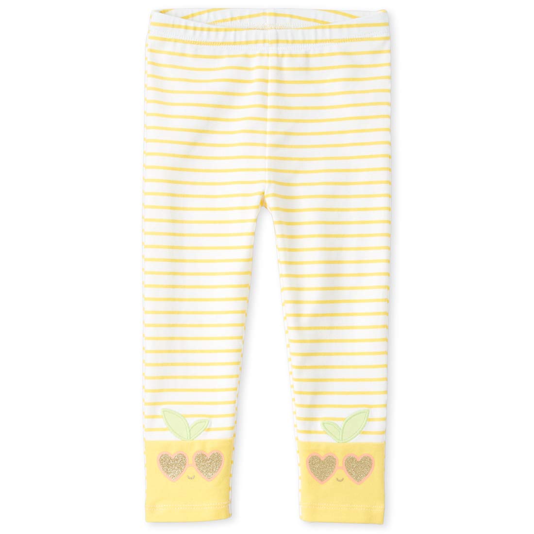 The Children's Place Baby Girls' Printed Graphic Leggings - Soft Cotton Stretchy Pants for Toddlers & Infants - Perfect for Playtime, Daycare & Family Outings