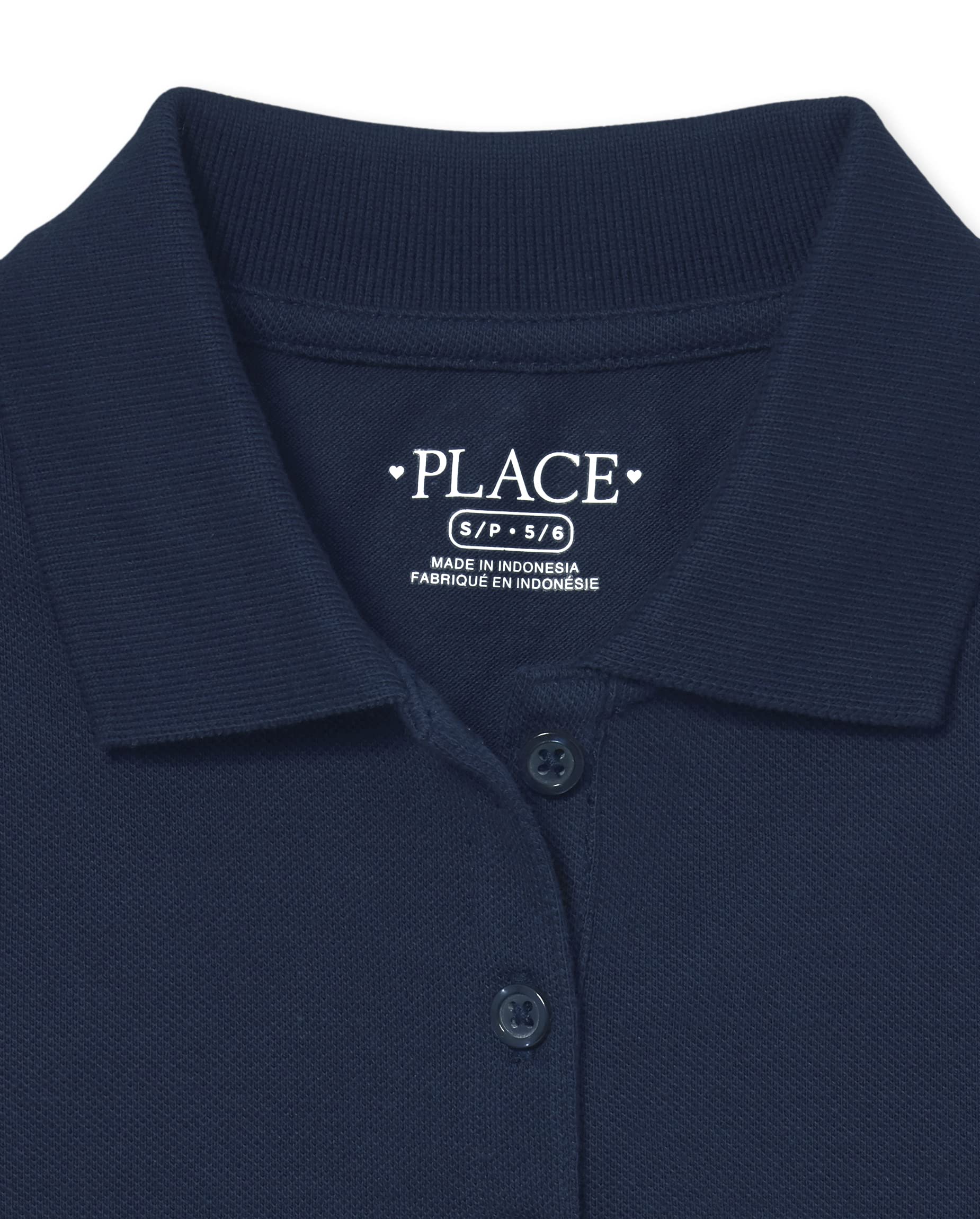 The Children's Place Girls' Long Sleeve Pique Polo Shirt - Soft Cotton School Uniform & Playtime Top for Toddlers & Kids | Perfect for Class, Playdates & Family Outings