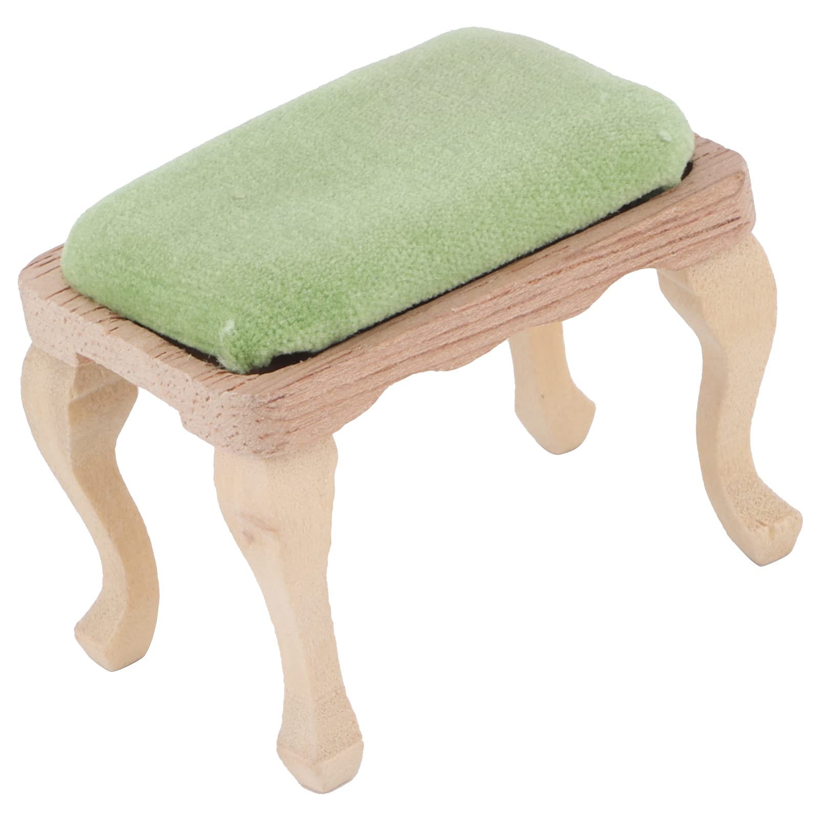 Non-Toxic Composite Wood Dollhouse Stool - Small, Strong & Sturdy Miniature Furniture for Dollhouse, DIY Crafts, and Kids' Playroom Decor