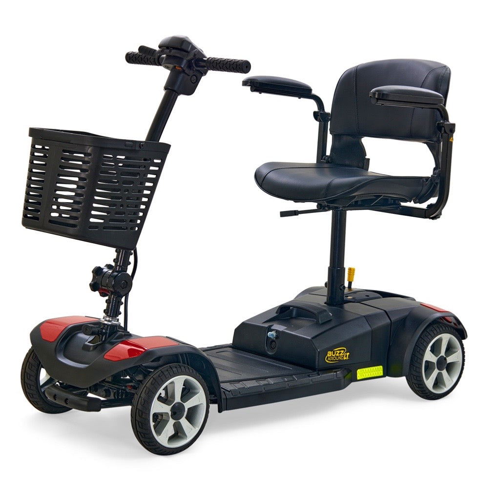 Golden Technologies BuzzAround LT 4-Wheel Mobility Scooter for Adults - Lightweight Electric Scooter with Comfortable Seat & Long Battery Life - Perfect for Shopping, Travel & Outdoor Activities