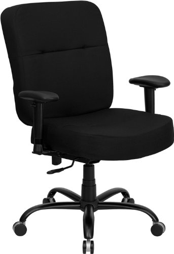 Heavy Duty Executive Office Chair - StarSun Depot Hercules Series Big & Tall 400 lb Capacity Swivel Chair with Rectangular Back & Armrests, 29
