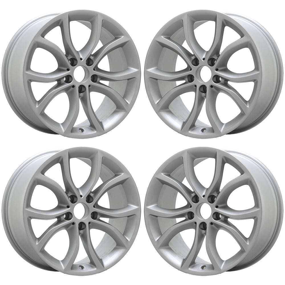 19 BMW X6 Silver Factory OEM Wheels & Rims Set 86262 86261 - Perfect Fit for Luxury SUV Upgrades & Replacement Parts