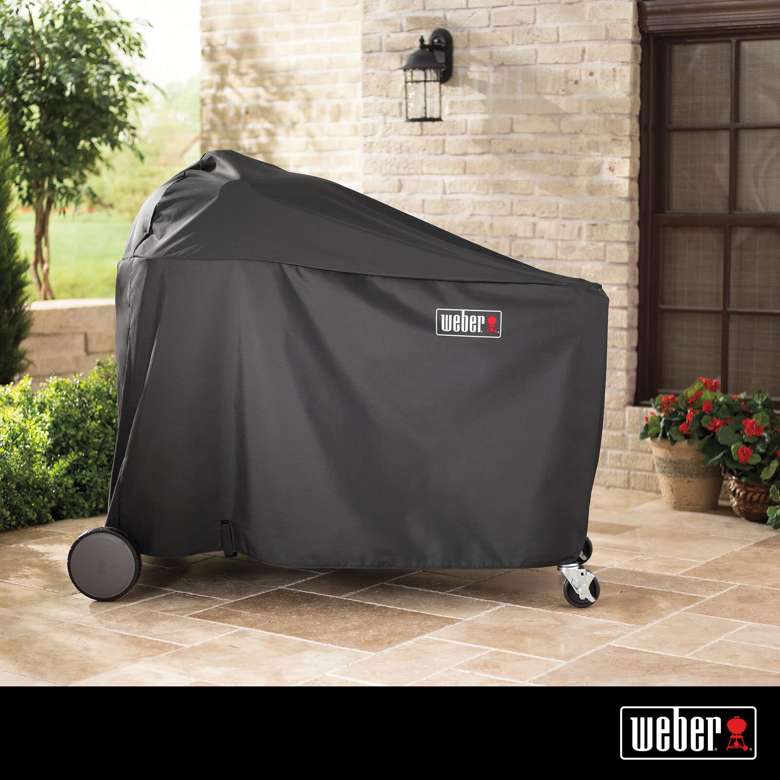 Weber Charcoal Grill Cover - Heavy Duty Waterproof BBQ Grill Cover for Weber Kettle Grill - Outdoor Cooking Protection for Patio, Backyard & Camping