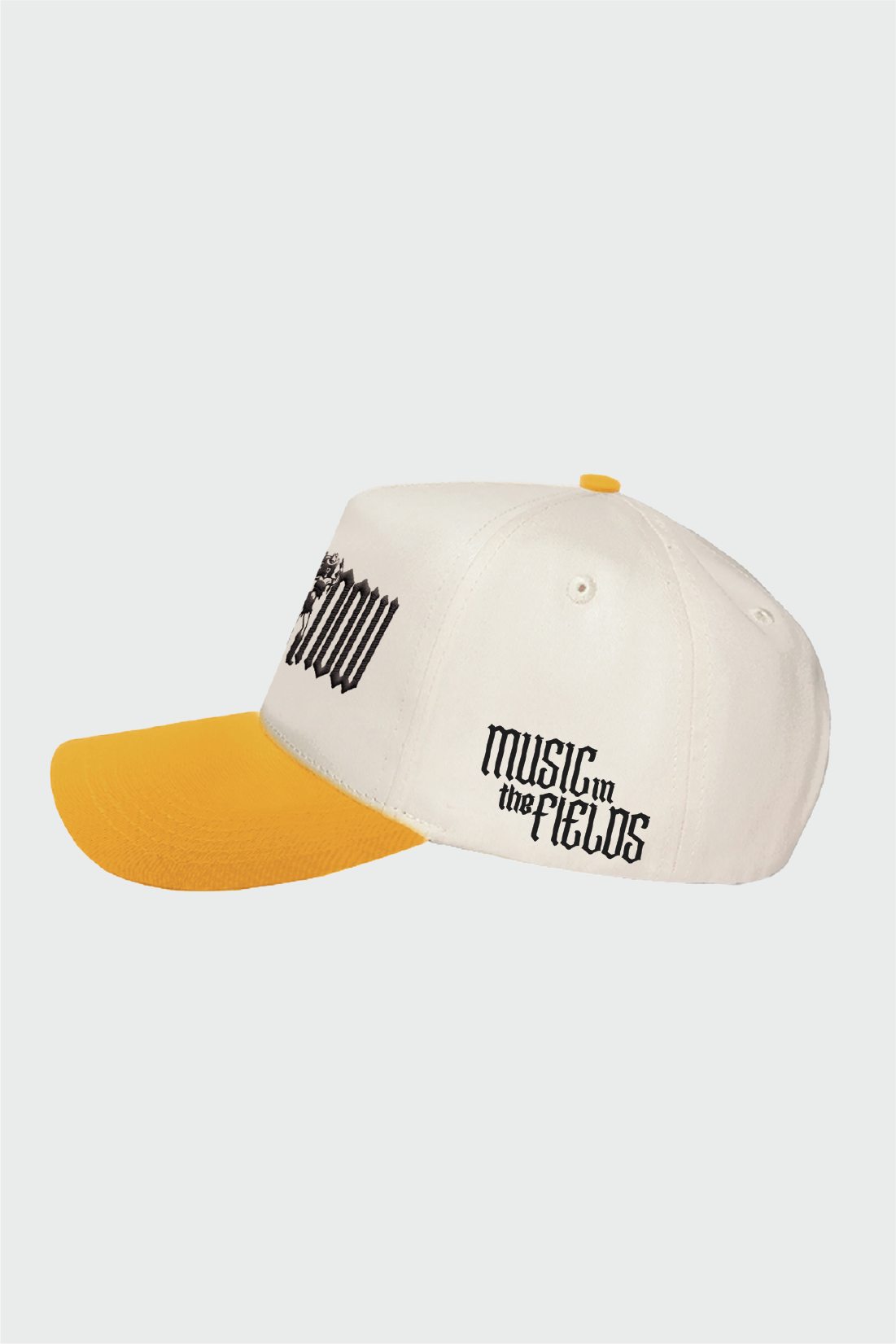 Lucknow Festival Snapback Hat - Yellow & Cream Adjustable Baseball Cap for Men & Women - Perfect for Festivals, Sports, and Casual Wear