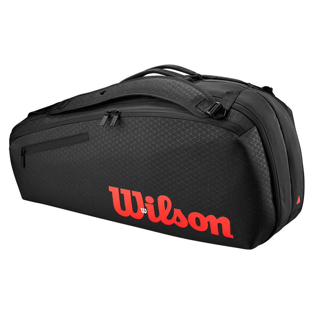 Clash V3 6-Pack Tennis Racket Bag - Black & Infrared - Perfect for Tennis Tournaments, Team Practice & Gear Storage