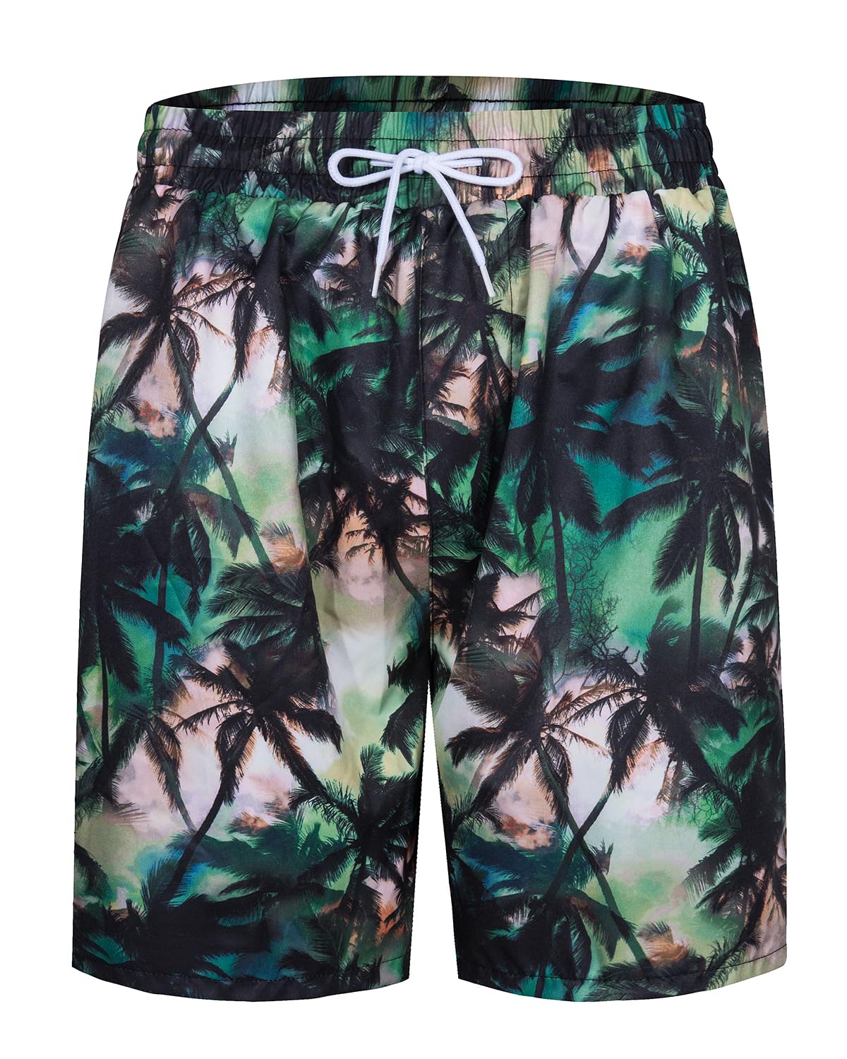 TUNEVUSE Men's Hawaiian Shirt and Shorts Set - 2 Piece Tropical Beach Outfit with Floral Print & Bucket Hat | Summer Vacation, Luau Party, Poolside Relaxation