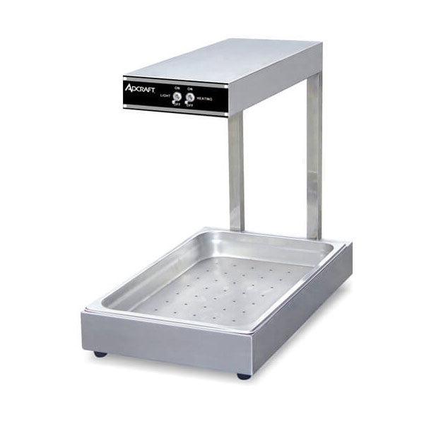 Adcraft IDW 940W Commercial Countertop Infrared Heat Lamp Display - Perfect for Restaurants, Cafes, and Buffets to Keep Food Warm and Fresh