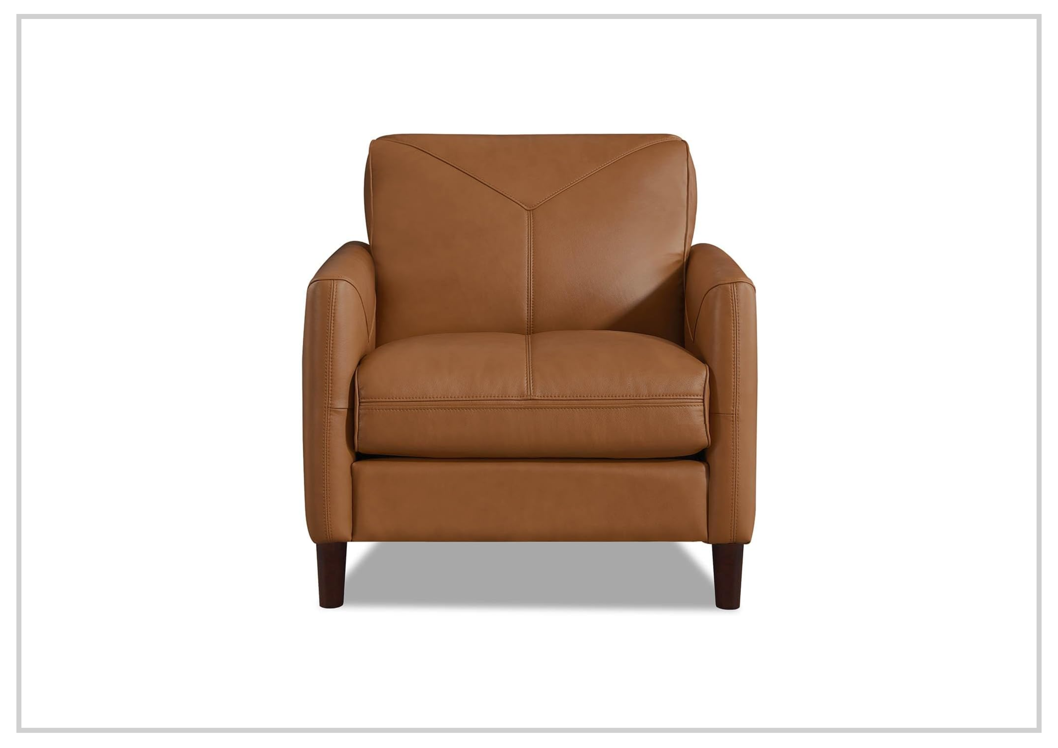 Hydeline Yorkdale Genuine Leather Armchair - Ergonomic Office Chair for Home & Office Comfort - Perfect for Workstations, Study Rooms & Executive Suites