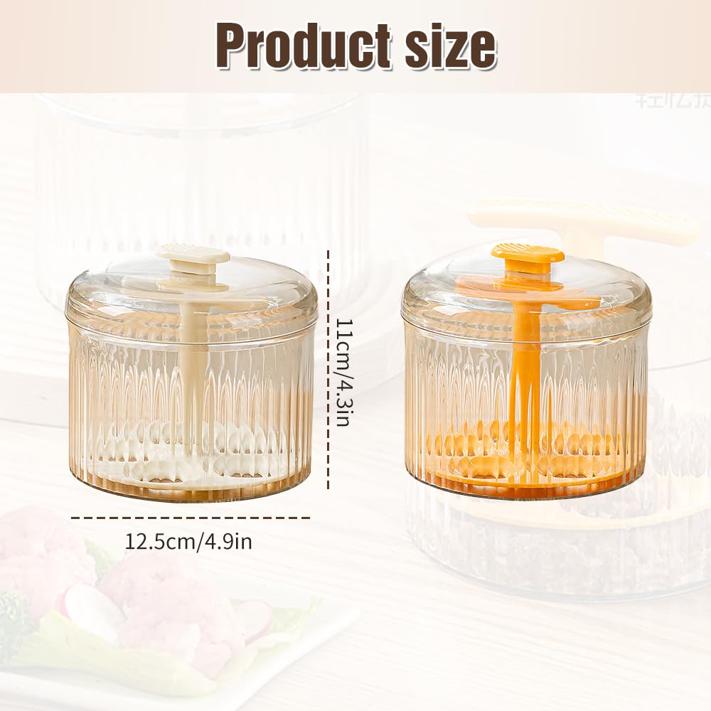 **Clear Meatball Maker Tool - Manual Kitchen Gadget for Easy DIY Meatballs | Translucent Meatball Mold for Perfect Homemade Meatballs | Ideal for Cooking, Meal Prep & Party Snacks (Orange)**