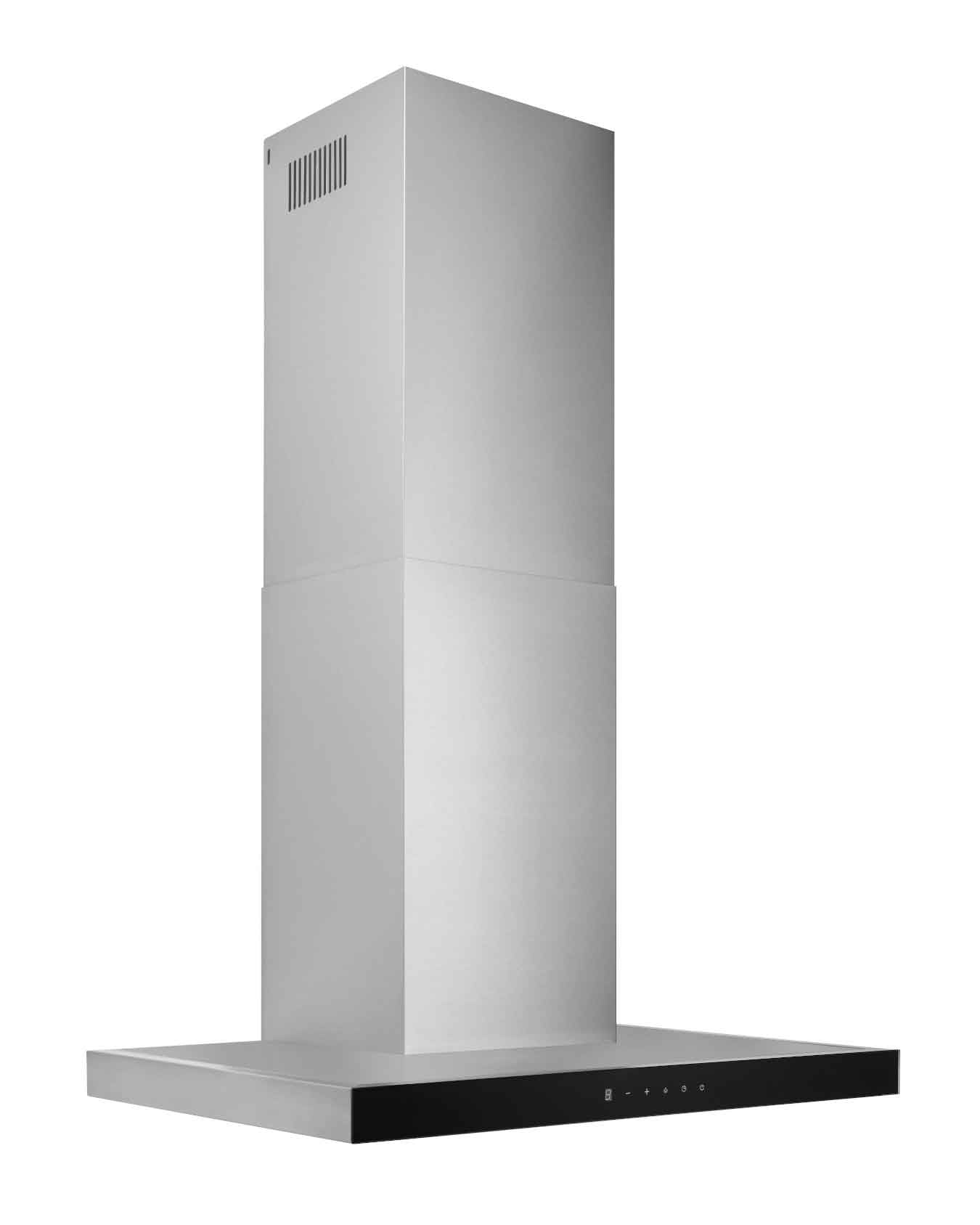 Broan BWT1304SSB 30-Inch 450 CFM Stainless Steel Range Hood with Black Glass Panel - Modern Kitchen Ventilation for Smoke & Odor Removal