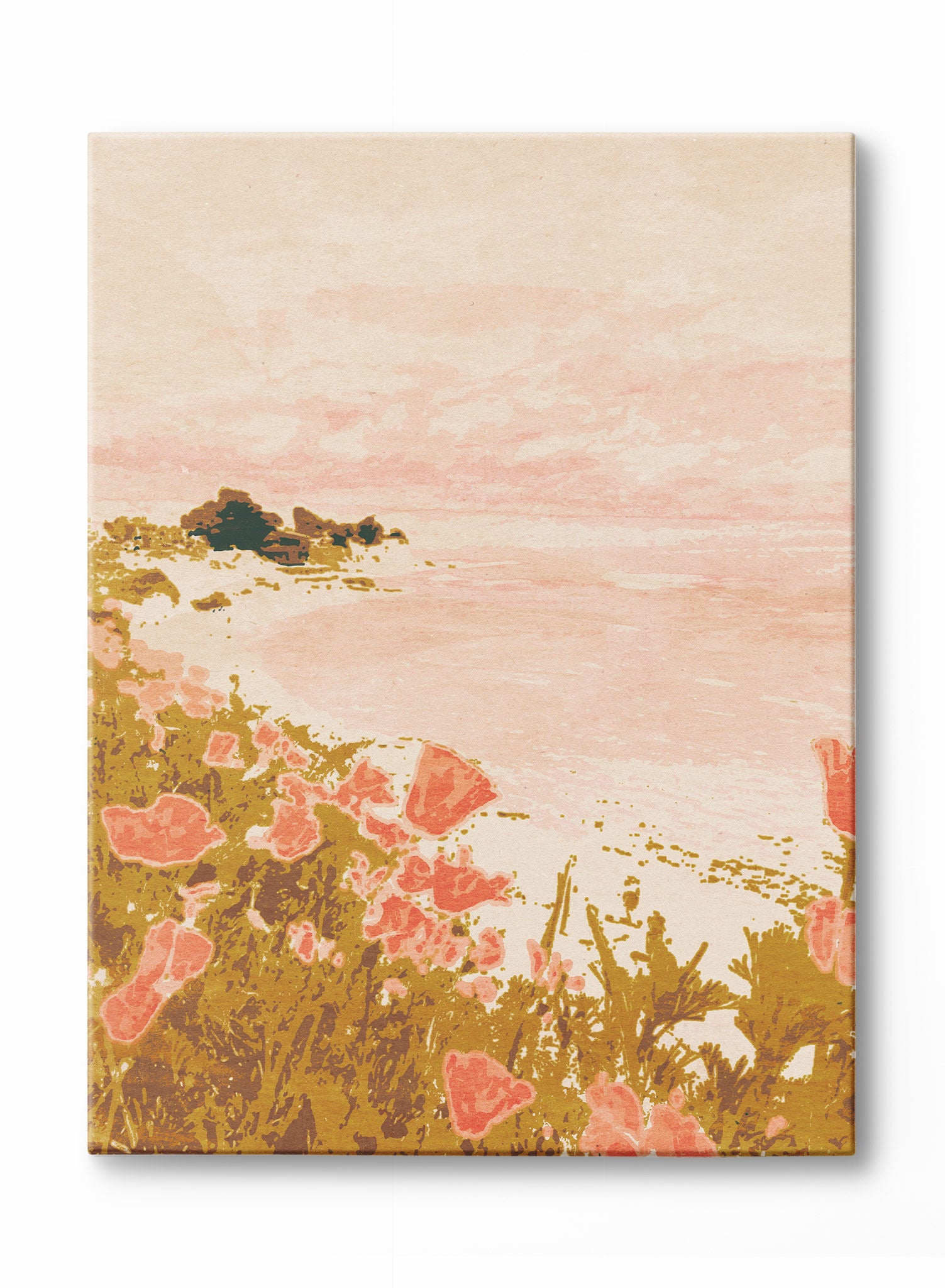 Poppy Perch Wall Poster - Vibrant Floral Art Print for Home & Office Decor - Perfect for Living Room, Bedroom, or Workspace