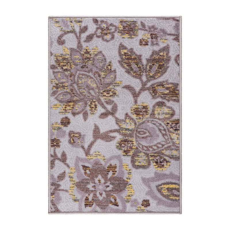 Jezabel Floral Non-Slip Washable Indoor Area Rug - Soft Comfort for Living Room, Bedroom & Nursery | Home Decor Essentials