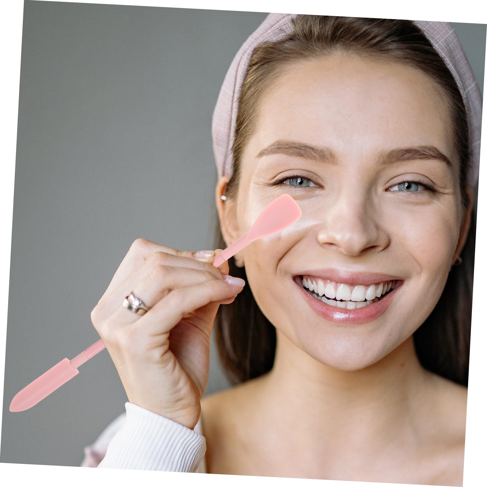 Retractable Makeup Spatula Set - Pink Mini Cosmetic Scoop for Lotion, Cream & Skincare - Perfect for Travel, Salon & Home Use