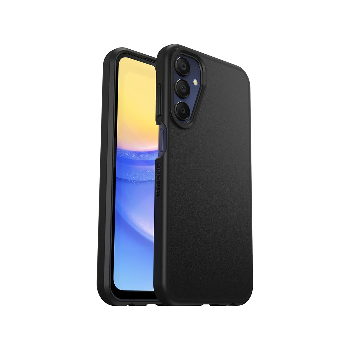 OtterBox Sleek Protective Phone Case for Samsung Galaxy A15 - Durable Slim Fit Cover with Shock Absorption | Perfect for Everyday Use, Travel & Outdoor Activities (Black)