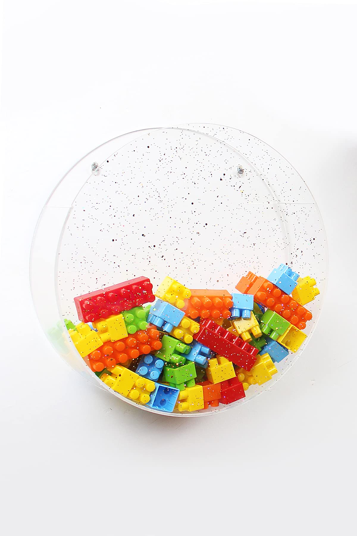 TURKUAZ Acrylic Wall Pocket Display Cases - Circle Shaped Storage Box for Baby Room Decor, Lego Organizer, Boys & Girls Bedroom Furniture - Perfect for Nursery Organization, Toy Storage & Kids Room Decor