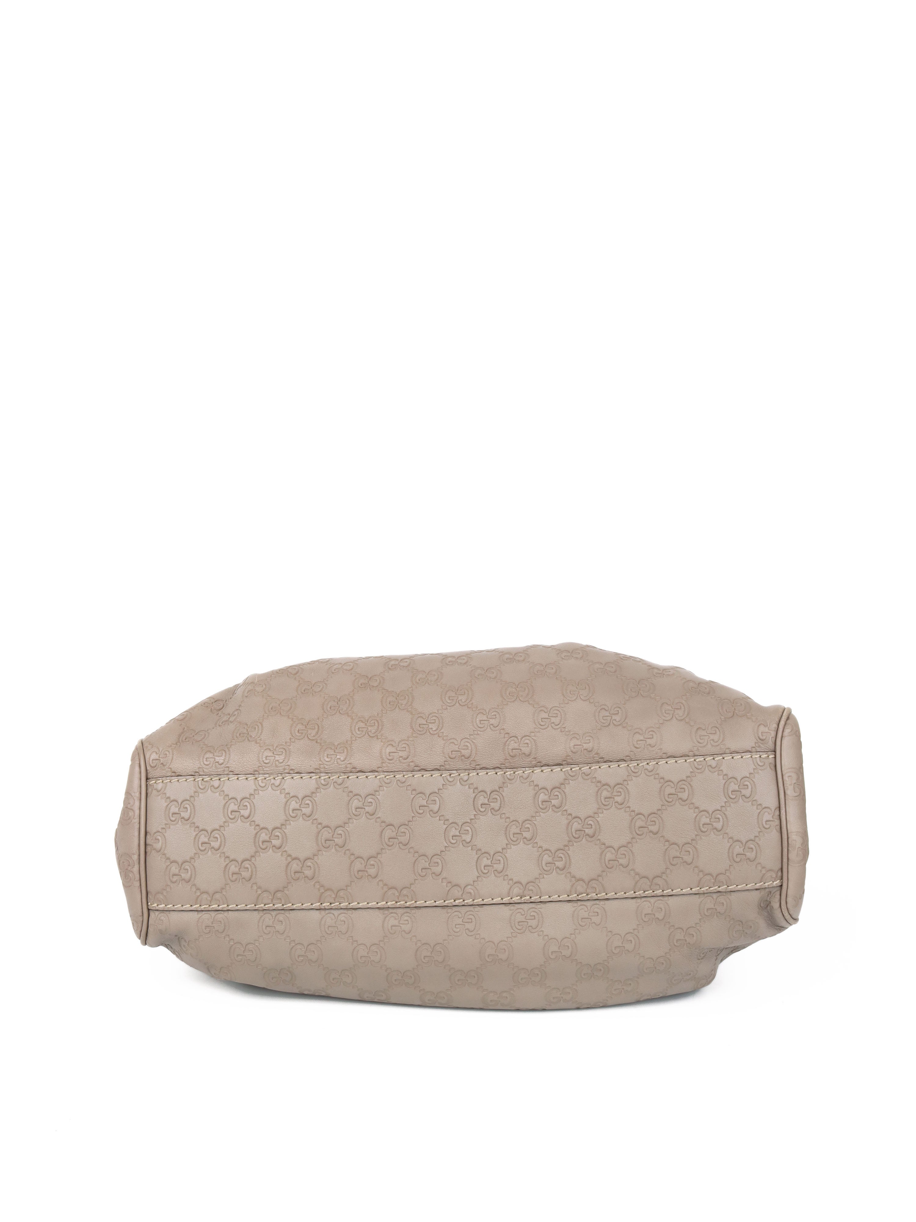 Gucci Grey Monogram Sukey Leather Tote Bag for Women - Luxury Designer Handbag for Work, Travel & Everyday Use