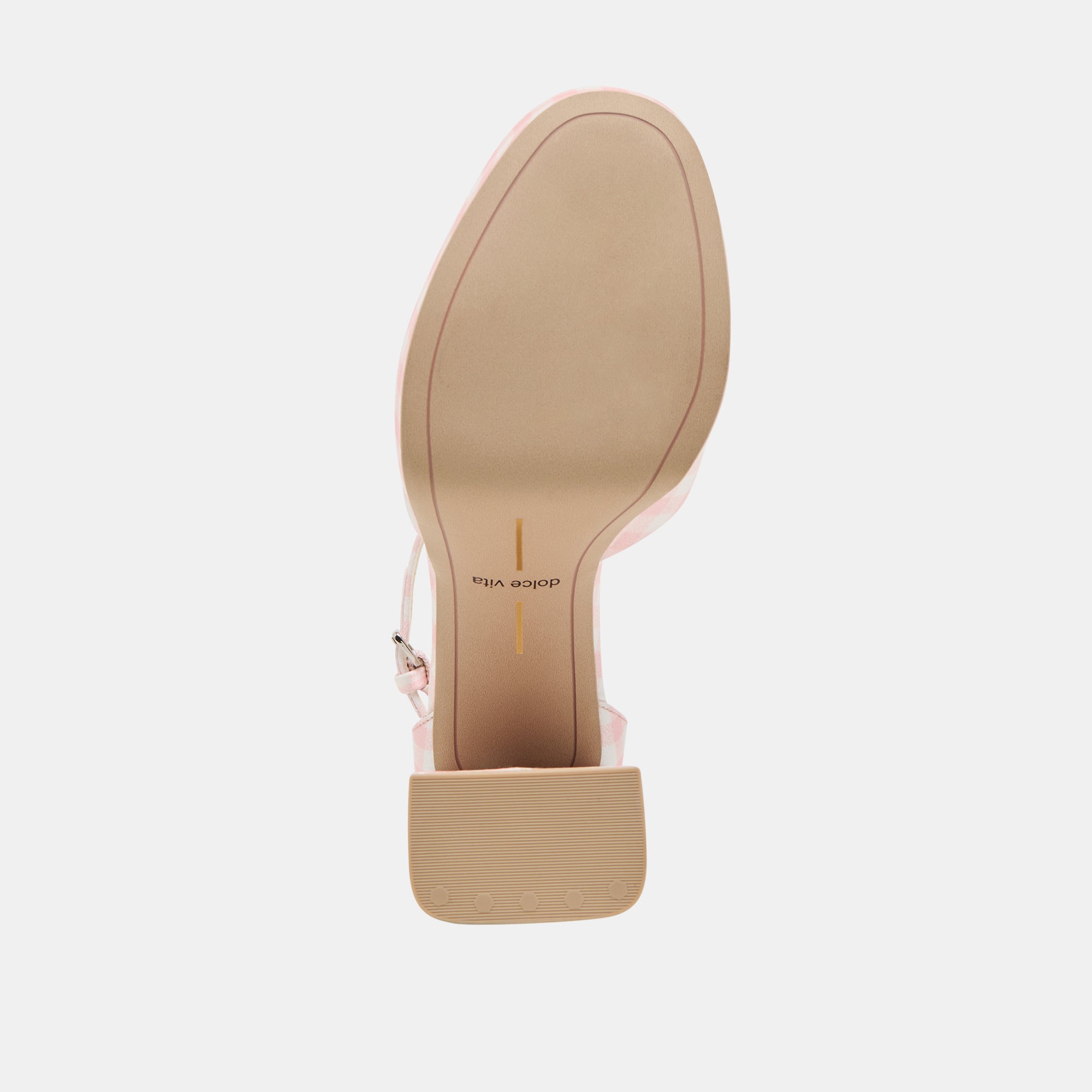 PANDRO X BYRDIE Golf Heels for Women - Pink Plaid Gingham Pattern Comfortable Wedge Shoes - Perfect for Golf Outings, Weddings & Summer Parties