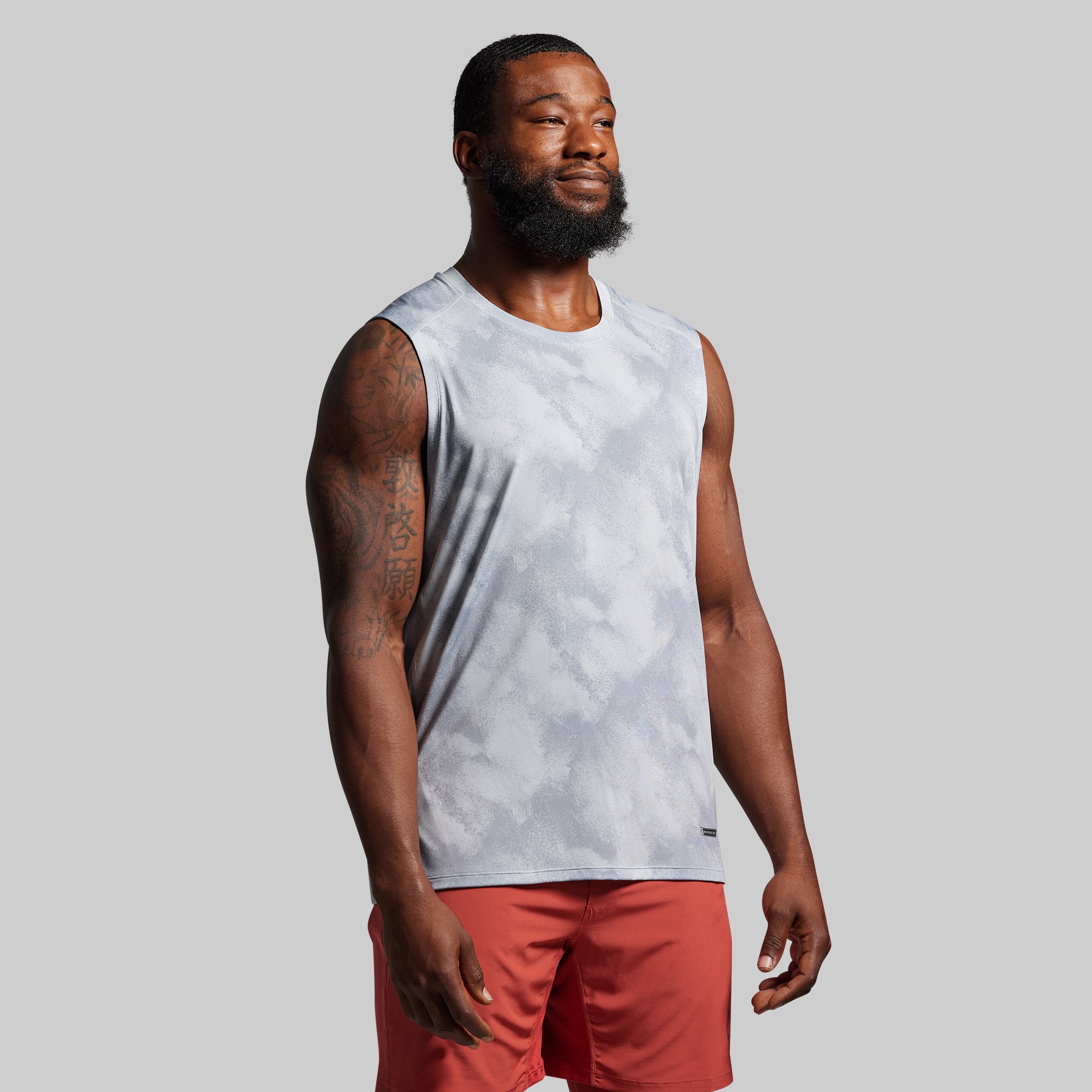 Men's Workout Muscle Tank Top - Breathable & Quick-Dry Gym Shirt for Weightlifting & Running (Glacier Grey) | Perfect for CrossFit, HIIT & Summer Training