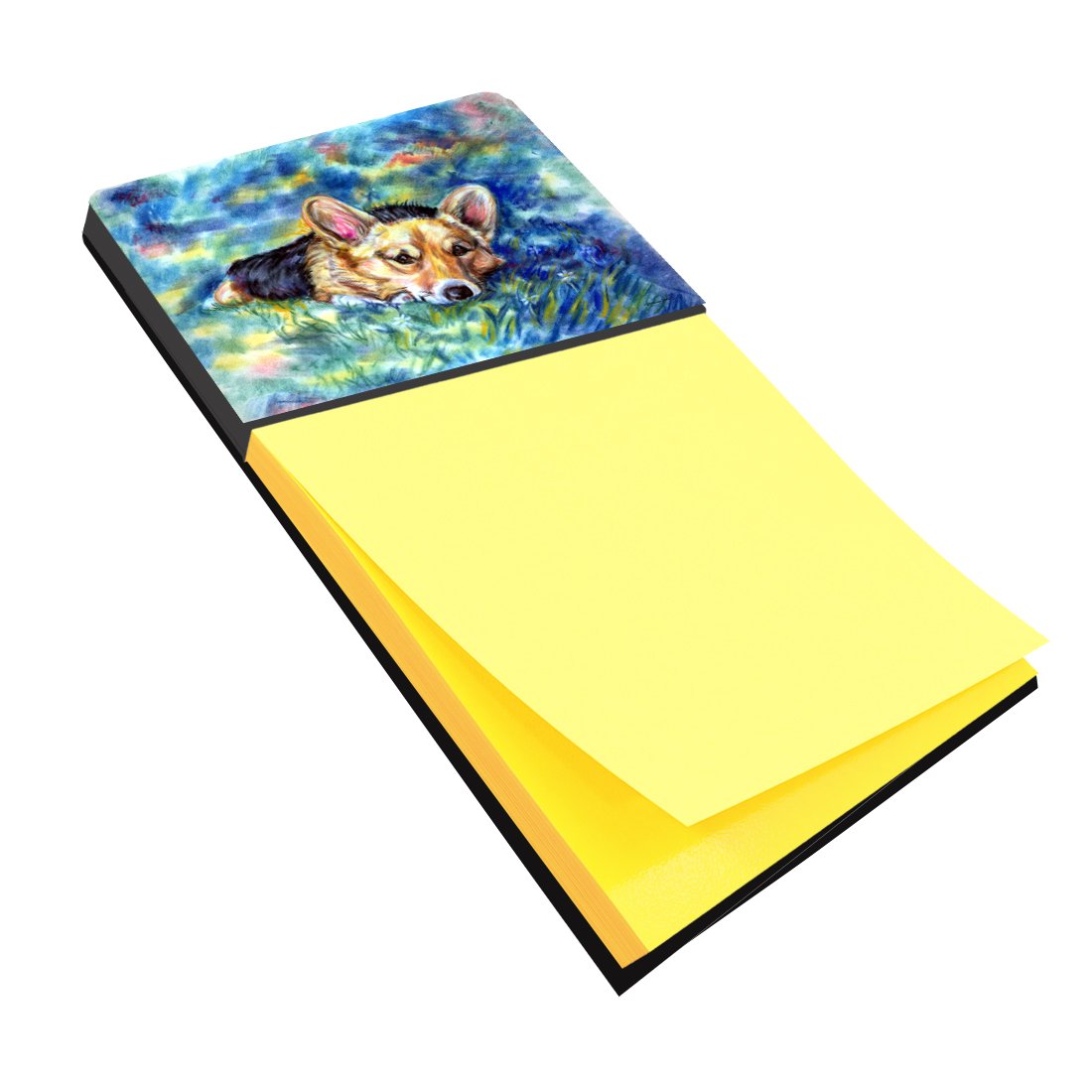 Caroline's Treasures Multicolor Desk Artwork Notepad Holder (7409SN) - Perfect for Office, Home Study & Gift Giving