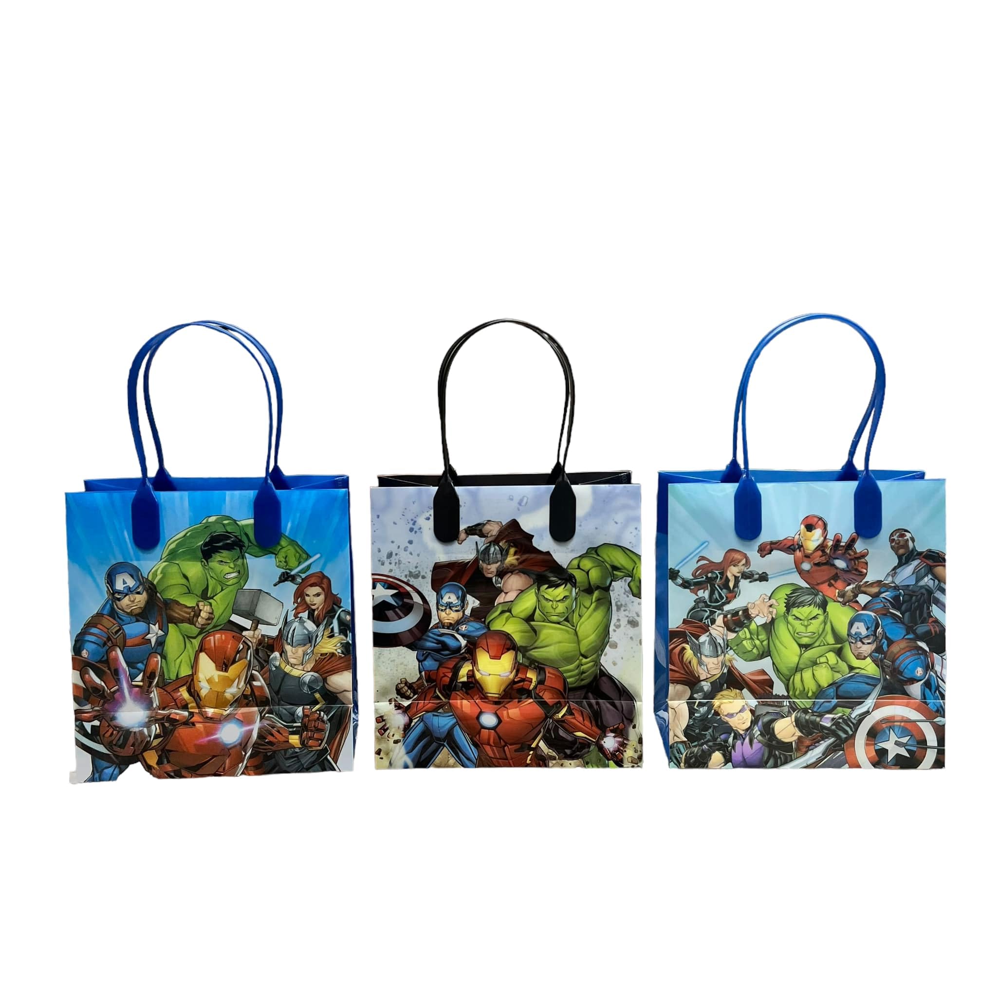 48-Pack Marvel Avengers Themed Party Favor Bags - Superhero Birthday Goodie Bags for Kids, School Events & Comic-Themed Celebrations - Perfect for Birthdays, Classroom Rewards & Cosplay Parties