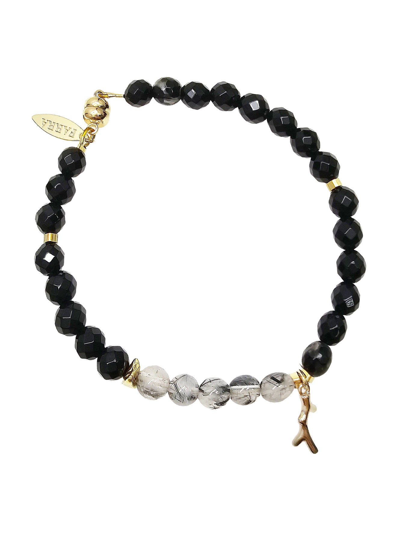 Natural Black Onyx Healing Energy Stone Bracelet for Men & Women - Spiritual Protection, Stress Relief & Positive Energy - Perfect for Meditation, Yoga & Daily Wear