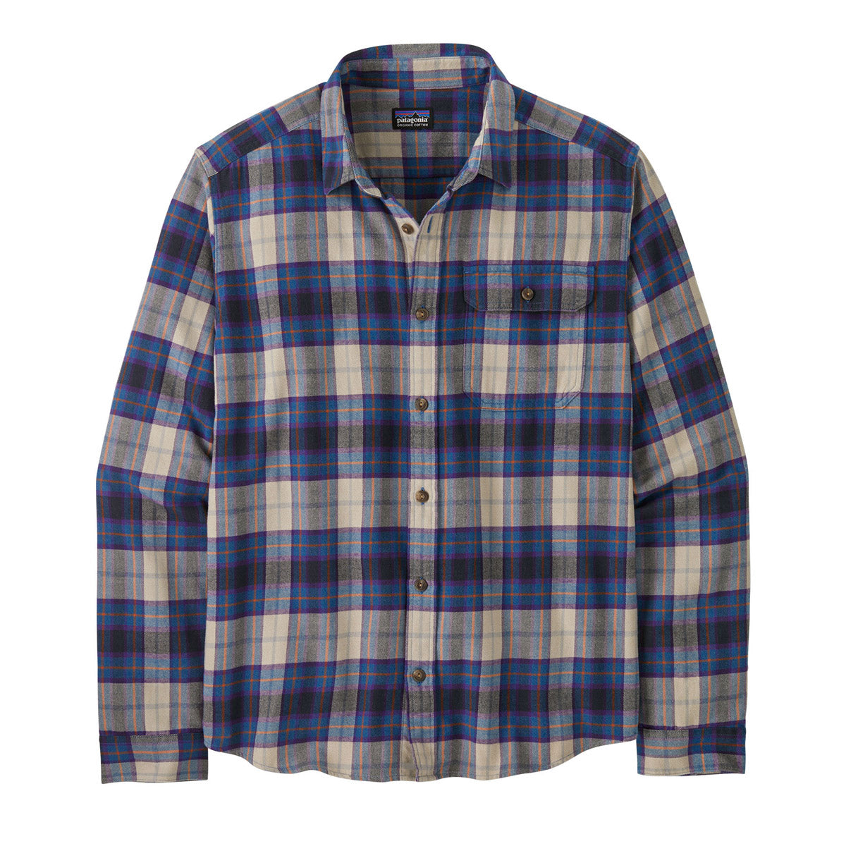 Men's Long Sleeve LW Fjord Flannel Shirt - Soft Plaid Button Down for Casual Wear & Outdoor Activities