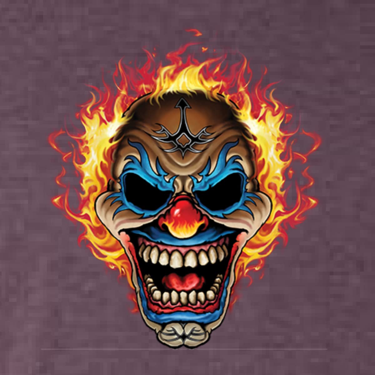 Premium Tri-Blend T-Shirt with Fierce Clown Car & Truck Design for Men | Soft & Comfortable Graphic Tee | Perfect for Halloween Costumes, Cosplay Events & Streetwear Fashion