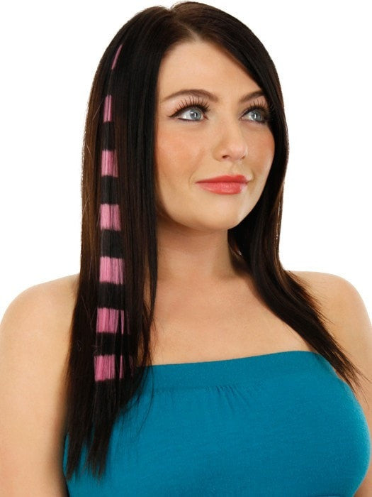 Bright Stripes Clip-In Hair Extensions | Vibrant Colored Hair Extensions for Length & Volume | Perfect for Parties, Cosplay & Everyday Styling
