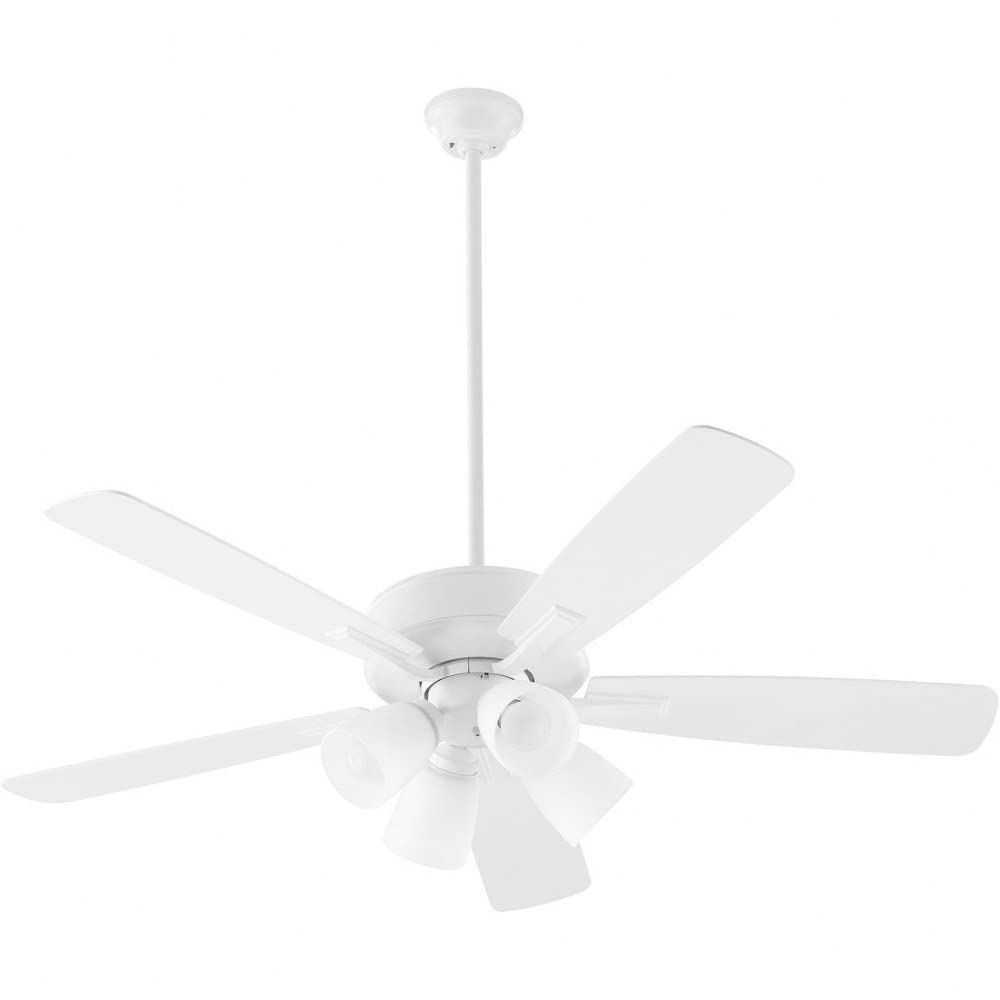 4525-465 Ovation 52 Inch Ceiling Fan with LED Light Kit, Brushed Nickel Finish - Perfect for Living Room, Bedroom and Outdoor Covered Patio