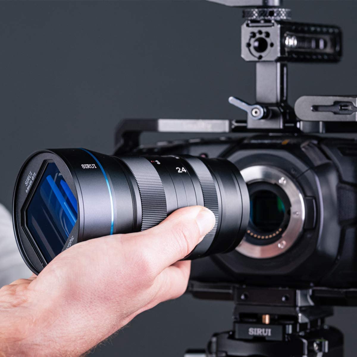 SIRUI 24mm S35 Anamorphic Cinema Lens F2.8 1.33X for Canon RF Mount - Wide Angle Prime Lens for Filmmaking, Vlogging & Cinematic Video Production