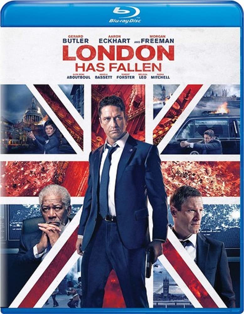 Gerard Butler Action Movie Trilogy: Olympus Has Fallen, London Has Fallen, Angel Has Fallen - 3-Disc Blu-ray Set with Bonus Art Card - Perfect for Movie Nights & Action Film Collectors