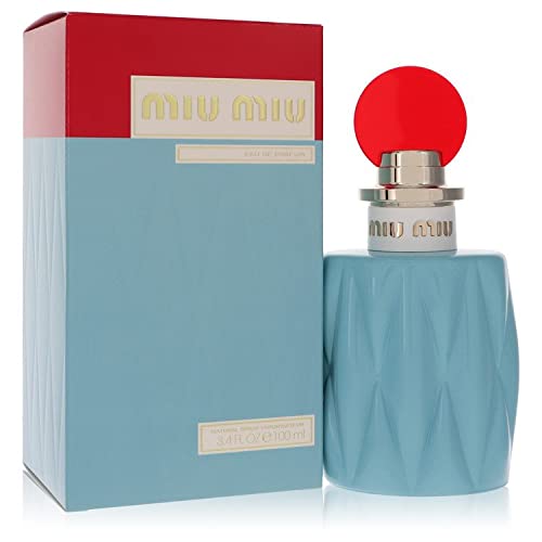 Miu Miu Eau De Parfum Spray for Women - 3.4 oz Floral Fragrance Perfume | Long Lasting Luxury Scent | Perfect for Date Night, Office & Special Occasions