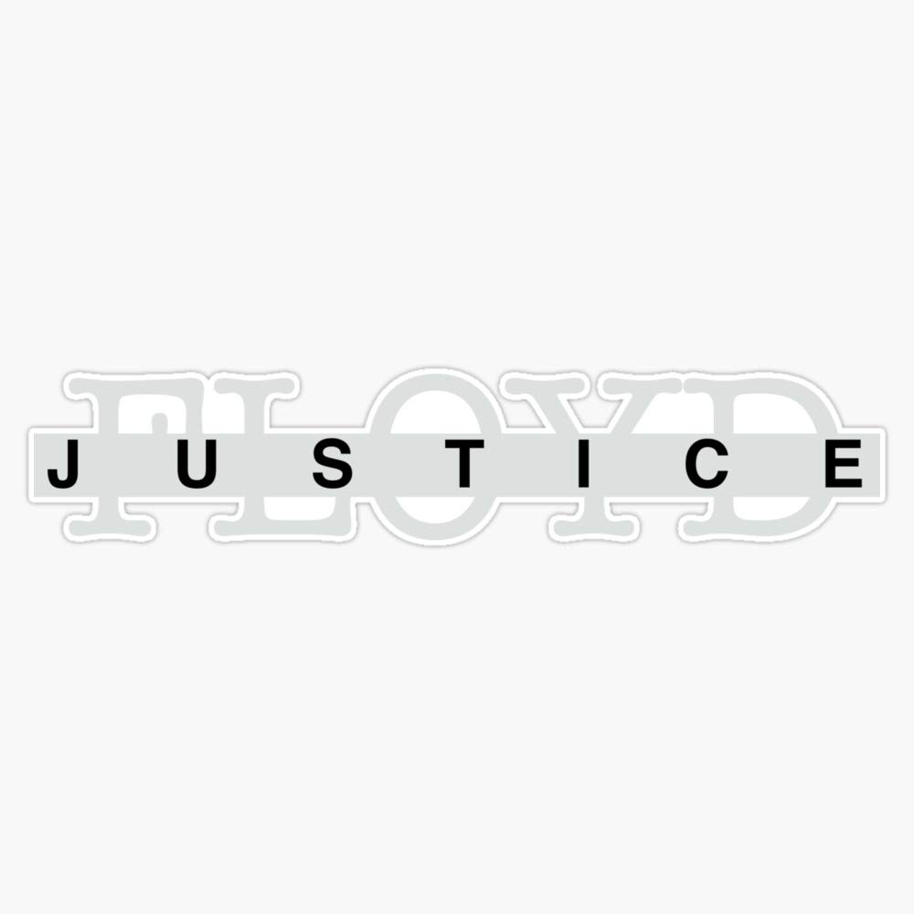Justice For George Floyd Vinyl Bumper Sticker - 5 Inch Waterproof Decal for Cars, Laptops & Windows - Show Support for Social Justice Movement