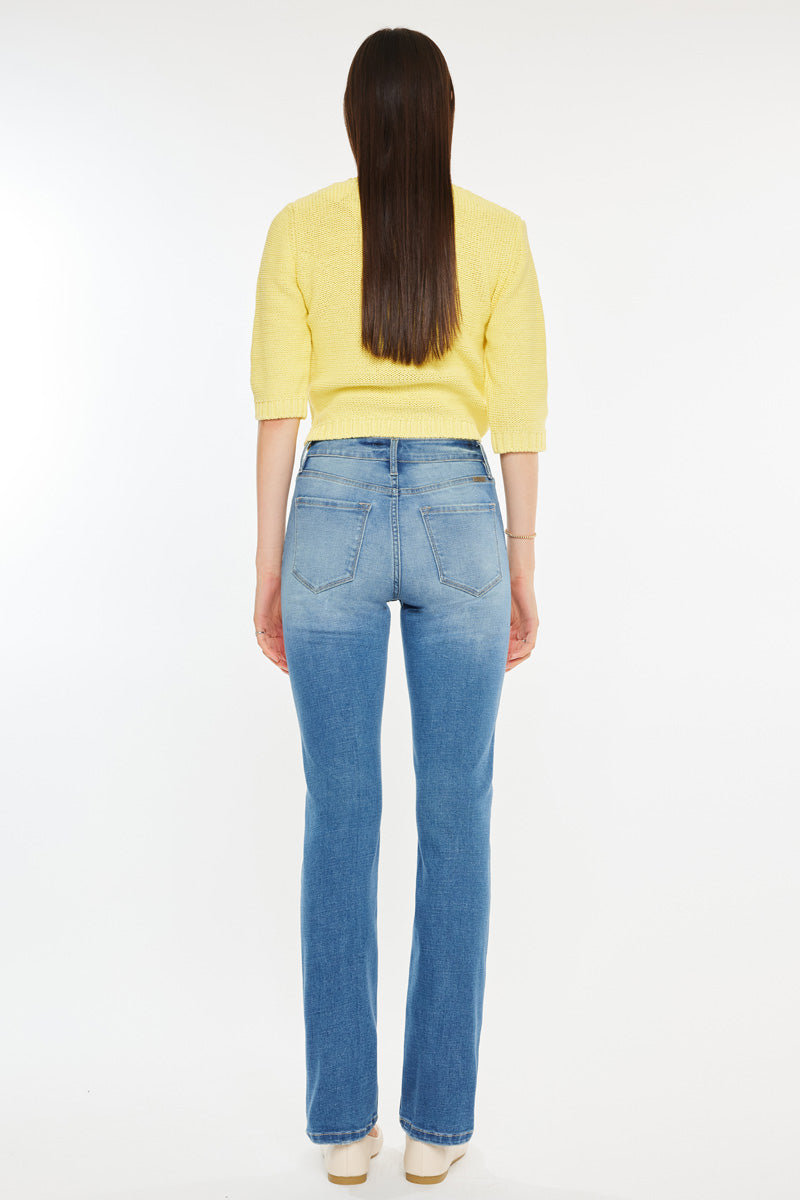 Diana Essentials High Rise Slim Straight Jeans for Women - Stretch Denim Pants with Comfortable Fit - Perfect for Casual Wear, Office & Date Night