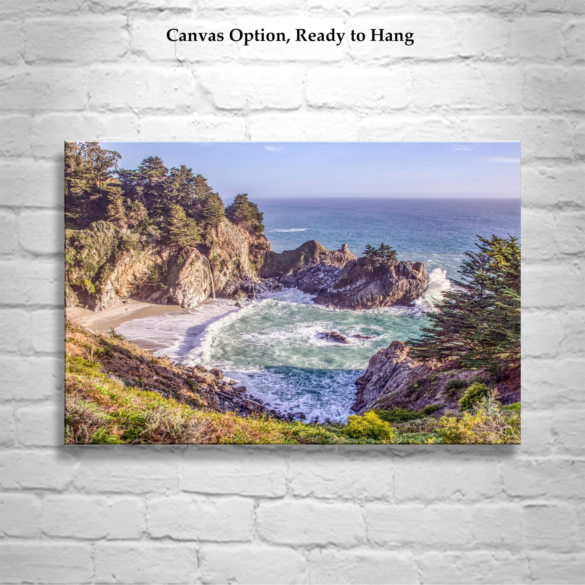 McWay Falls Big Sur California Coast Photography - Stunning Beach Wall Art Decor for Home, Office & Gifts | Coastal Landscape Print for Living Room, Bedroom Decor