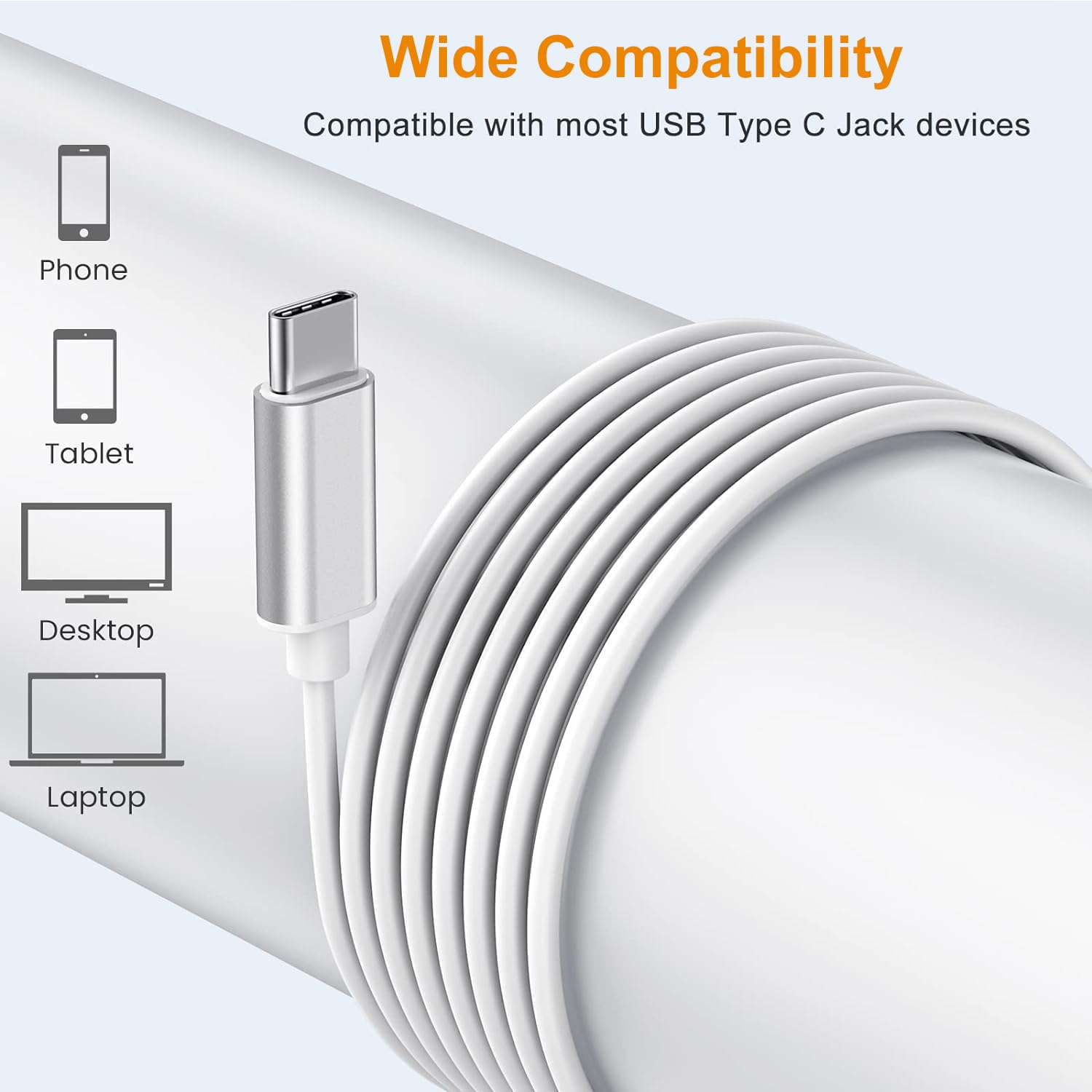 USB C Headphones 3 Pack - Compatible with iPhone 16/16 Pro/16 Plus/16 Pro Max & iPhone 15 Series - Type C Wired Earbuds with Microphone & Noise Canceling - Stereo Sound In-Ear Headphones (TPC-White) - Perfect for Travel, Workouts & Online Meetings