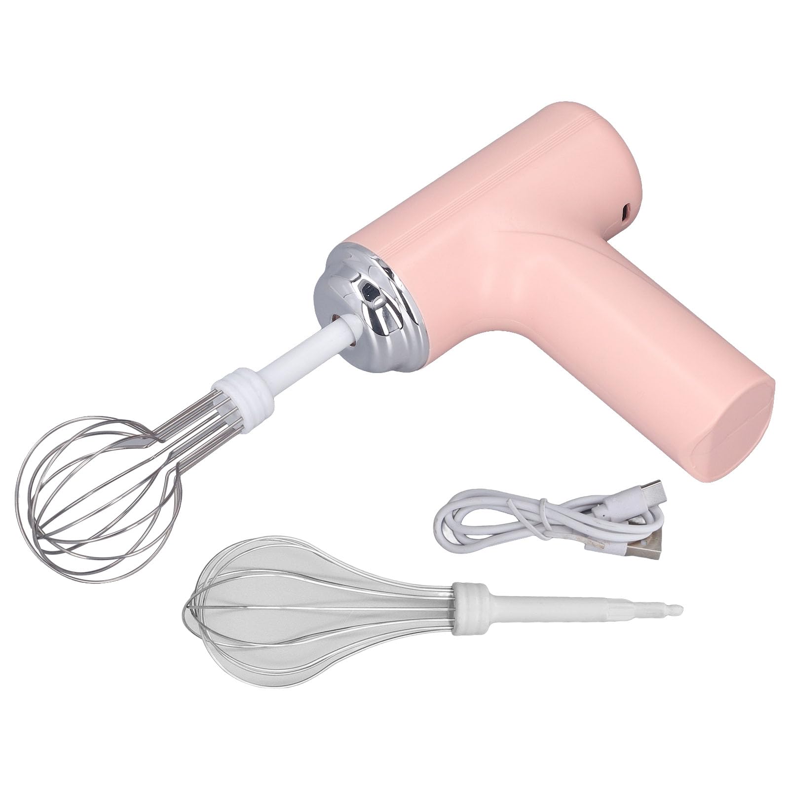 Luqeeg Cordless Electric Hand Mixer - 3-Speed Handheld Egg Beater & Whisk for Baking, Cooking & Mixing - Perfect for Dough, Eggs, Batter, Cream, Cappuccino & Matcha - Ideal for Home Kitchen & Professional Use