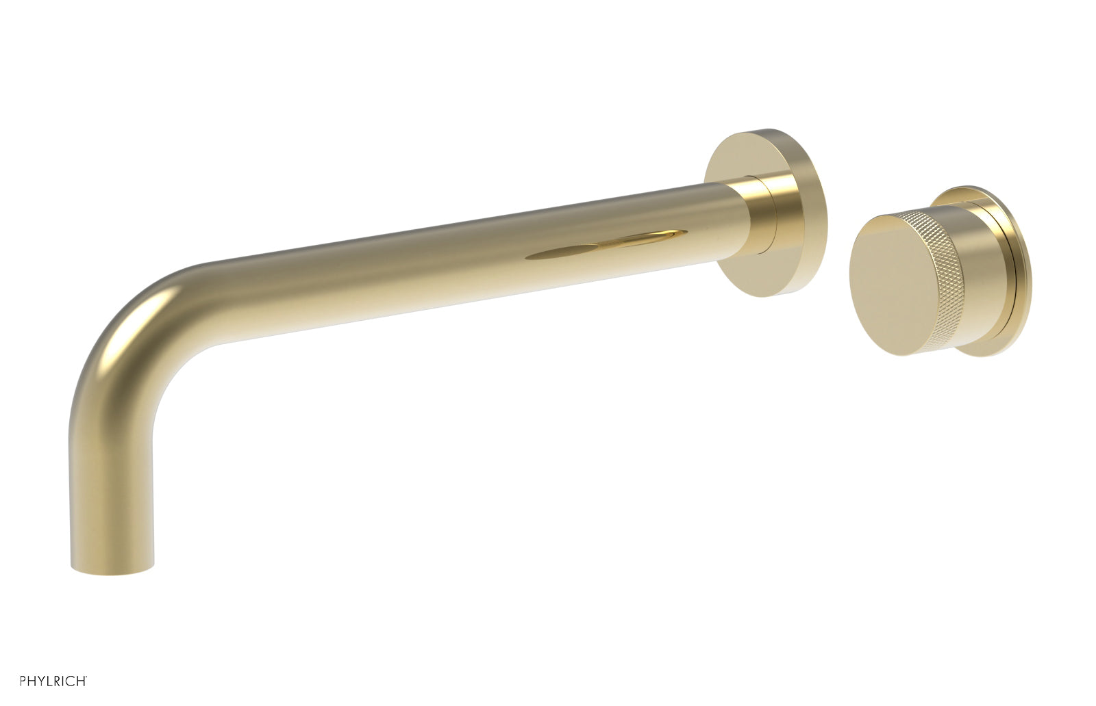 Basic II 10 Single Handle Wall Mount Lavatory Faucet Set with Knurled Handle - 230 18 10 - Perfect for Bathroom Sink, Powder Room & Guest Bath Installation