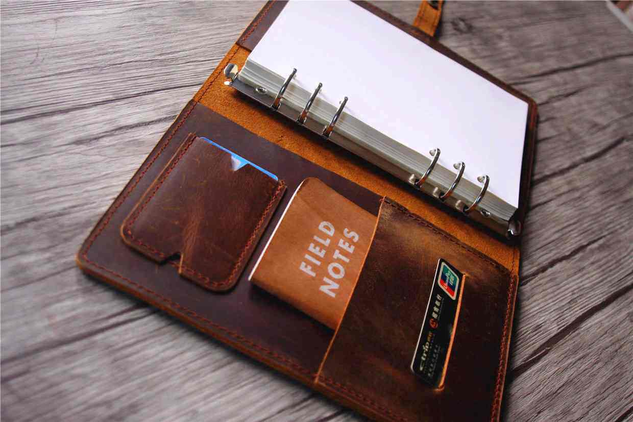 Handmade Refillable Brown Leather Journal - Premium Writing Notebook for Travel, Business & Personal Use - Perfect Gift for Writers & Professionals