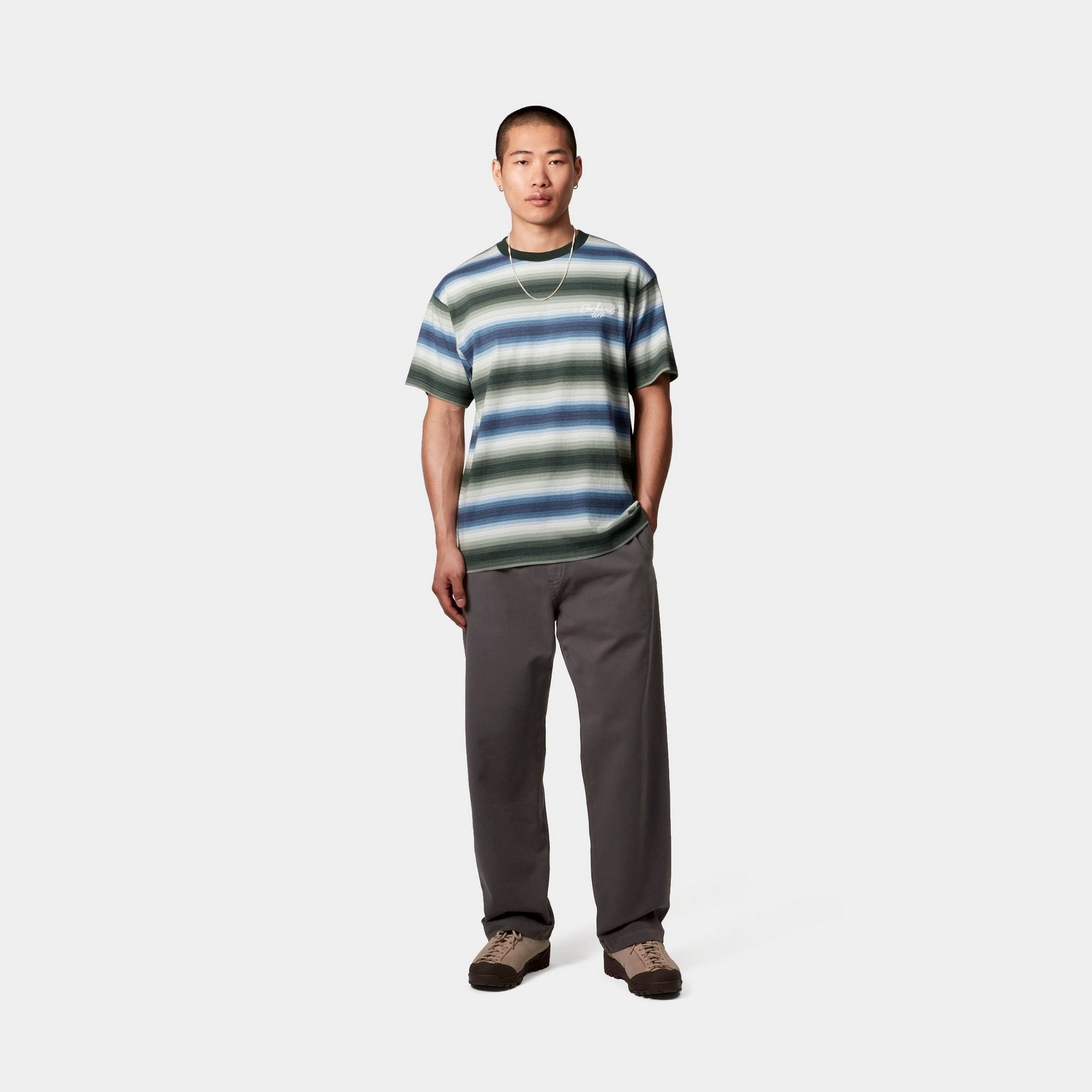 Floyde Men's Casual Pants - Graphite Garment Dyed Slim Fit Chinos for Work, Travel & Everyday Wear