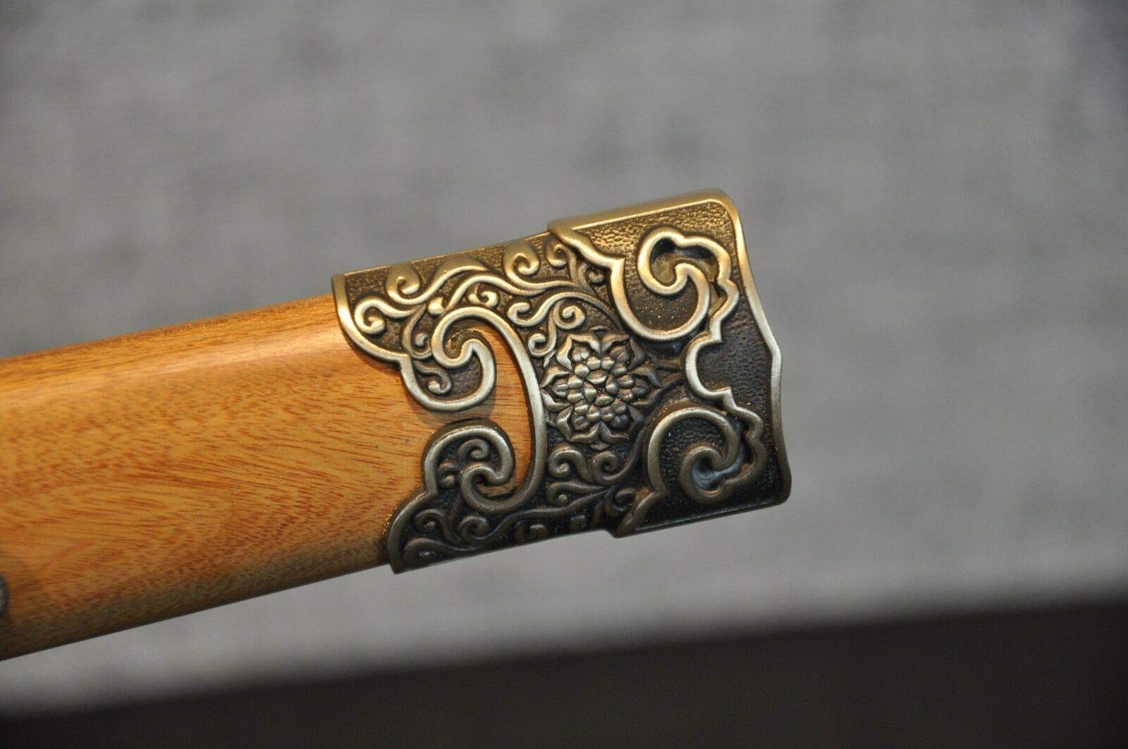 Handmade T10 Steel Sword Knife with Copper Fittings - Sharp Burning Edge Blade for Collection, Martial Arts & Cosplay | Shengshi Tang Style Combat Weapon