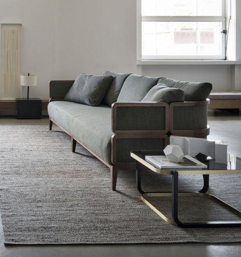 GTV Promenade Bentwood Sofa - Elegant Modern Living Room Furniture for Home & Office Decor | Perfect for Lounge, Living Room, or Office Space