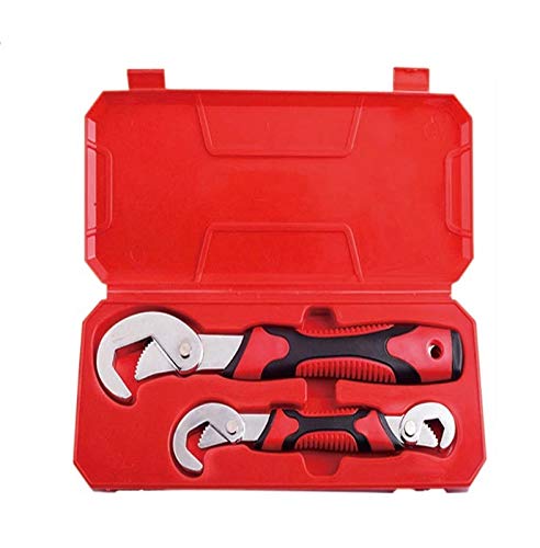 Professional 7-Piece Adjustable Wrench Set (9-32mm) - Universal Ratchet Spanner for Plumbing, Automotive & DIY Home Repairs - Heavy Duty Water Pipe Wrench & Hand Tool Kit