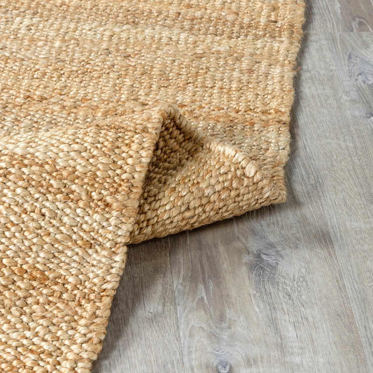 Hauteloom Oaks Solid Handwoven Seagrass Jute Rug - 5' x 7'6