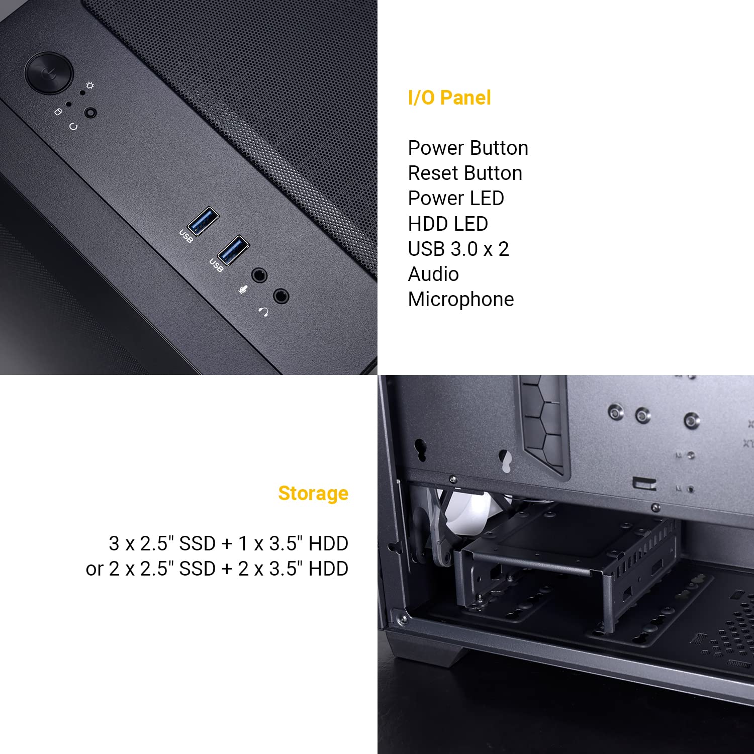LIAN LI LANCOOL 205M MESH Black Micro ATX PC Case - High Airflow RGB Gaming Computer Case with Mesh Front Panel & 2x140mm ARGB PWM Fans, Tempered Glass Side Panel | Perfect for Gaming Rigs, Streaming PCs & Compact Workstations