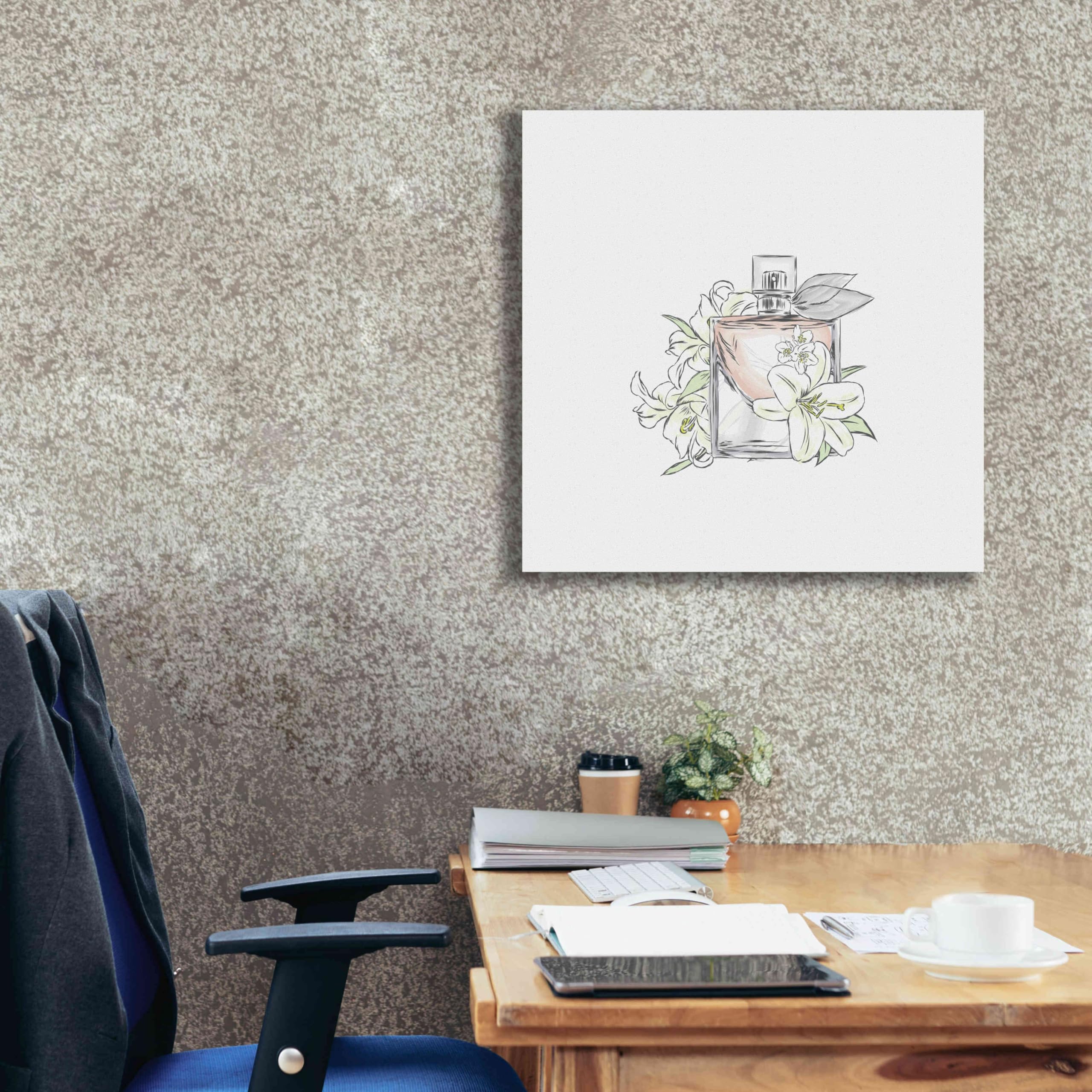Incado Epic Graffiti 'Perfume VI' Giclee Canvas Wall Art - 26x26 Inches Modern Home Decor for Living Room, Bedroom & Office