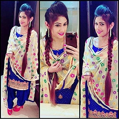 INAAYA Synthetic Hair Extension - Choti Parandi Hair Accessory for Women (Brown) | Perfect for Weddings, Parties & Ethnic Styling