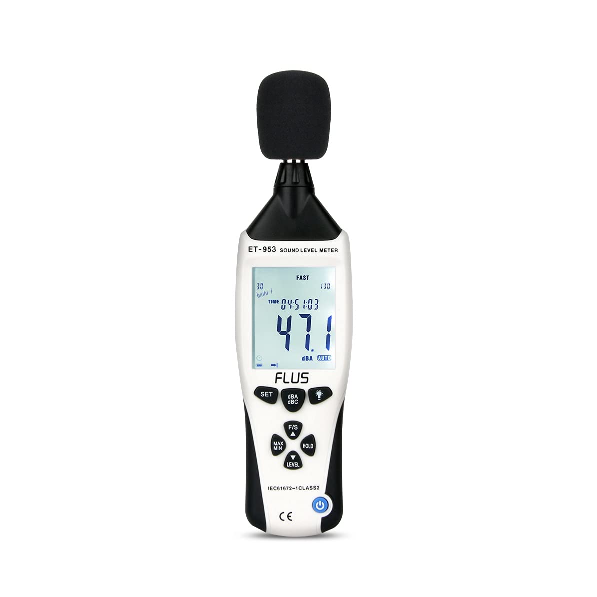 Professional Digital Sound Level Meter - 30-130dB Noise Decibel Tester with LCD Display | Perfect for Home, Workplace & Industrial Noise Monitoring