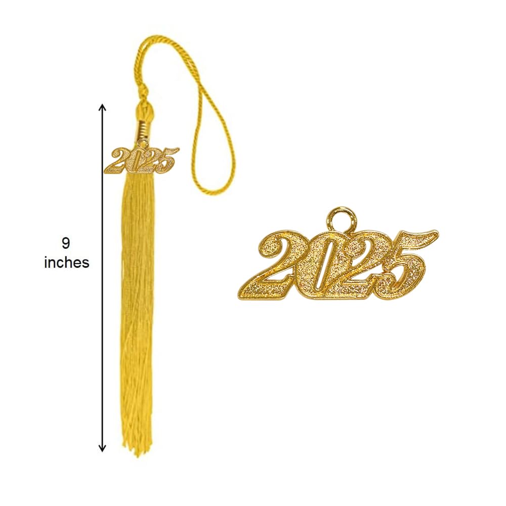 2025 Graduation Cap Tassel with Year Charm - Happy Secret Graduation Ceremony Accessories for High School & College Graduates - Perfect for Commencement, Photo Shoots & Keepsakes