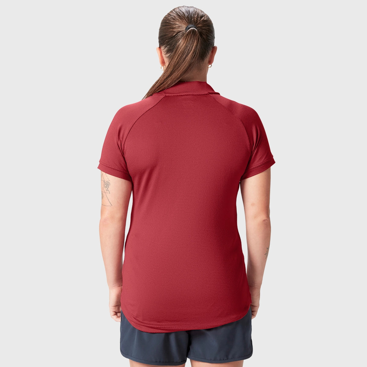 Canterbury British & Irish Lions Women's Performance Polyester Polo Shirt - Red Rugby Jersey for Training & Match Play